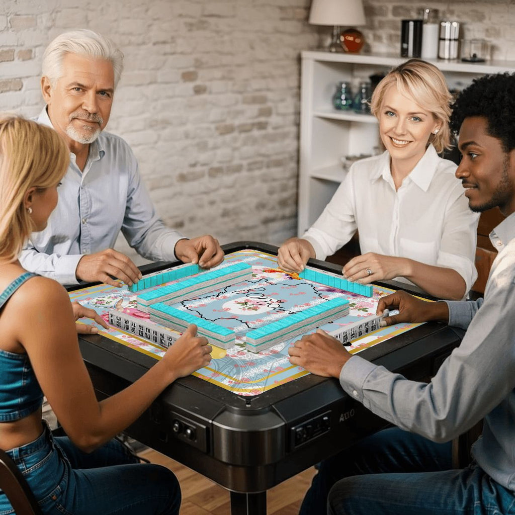 Mahjong Mat, French Patisserie Florals And Roses