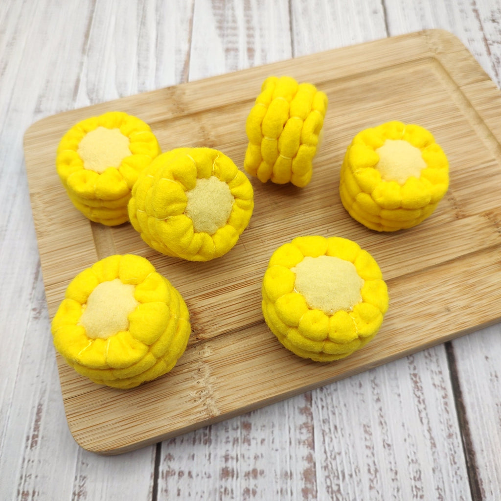 Felt corn play food vegetable