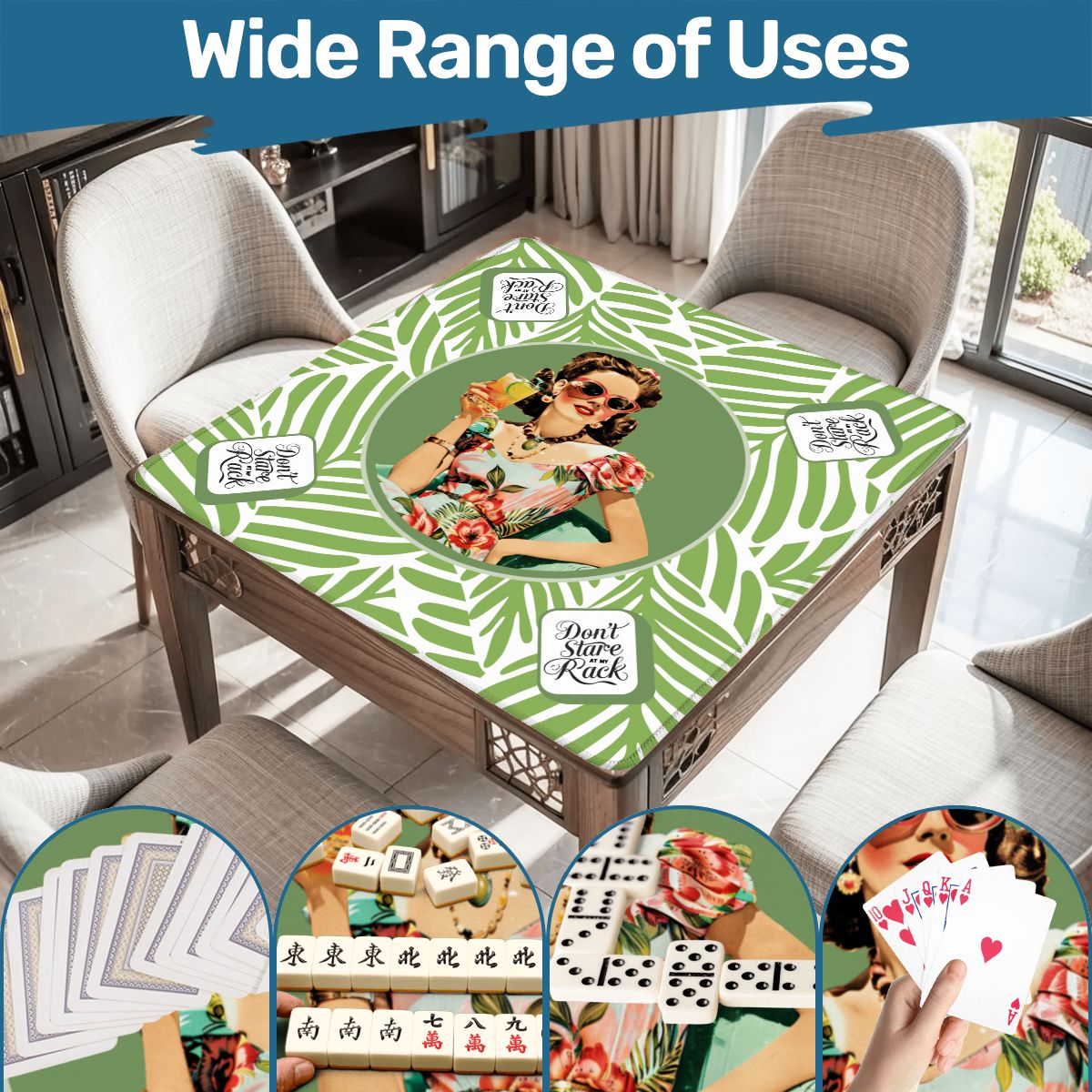 Funny Mahjong Mat, Don't Stare At My Rack