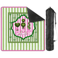 Preppy Staffordshire Chinoiserie Green And Pink Mahjong Mat