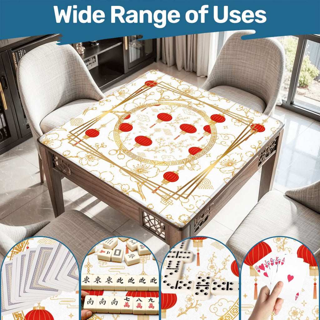 Asian Chinese Lanterns Mahjong Mat