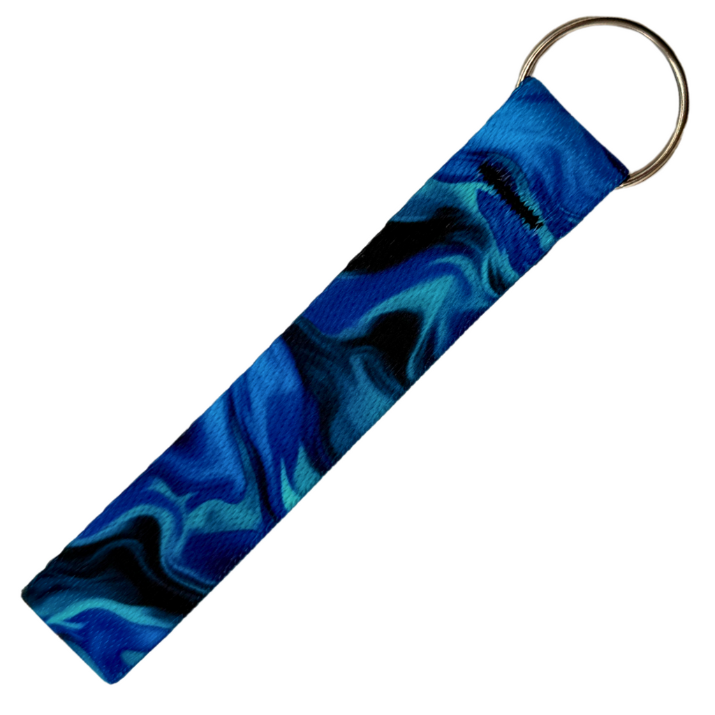 Liquid Blue Key Fob, Perfect for backpack or purse.