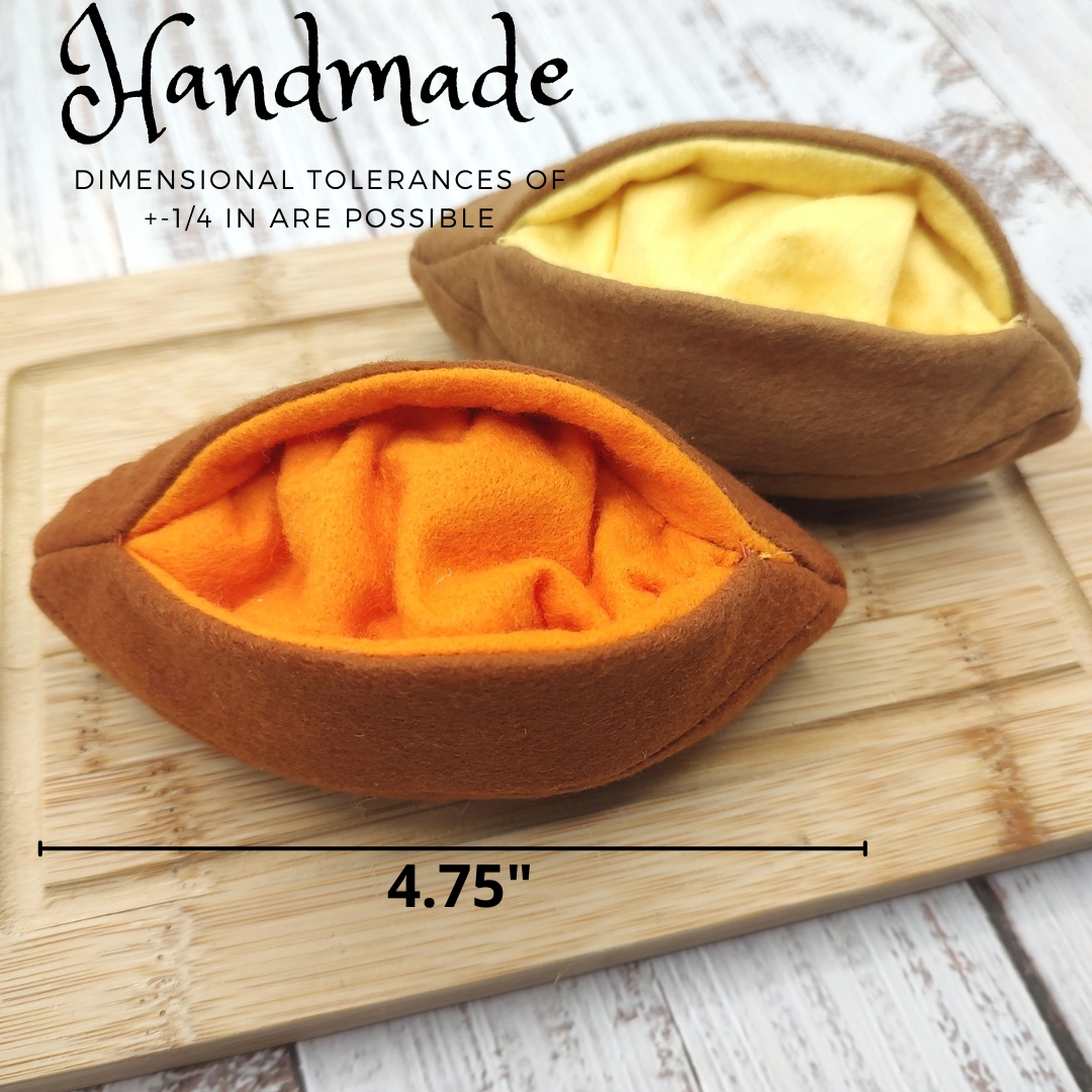 Baked sweet potato plush toy Pretend play food