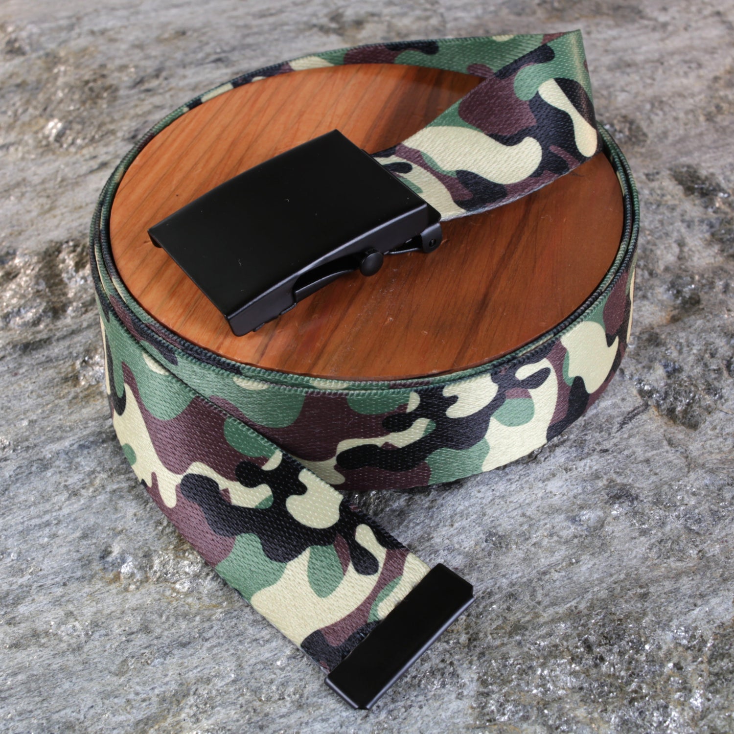 Classic Camo Belt – Adjustable Fit &amp; Multiple Buckle Options