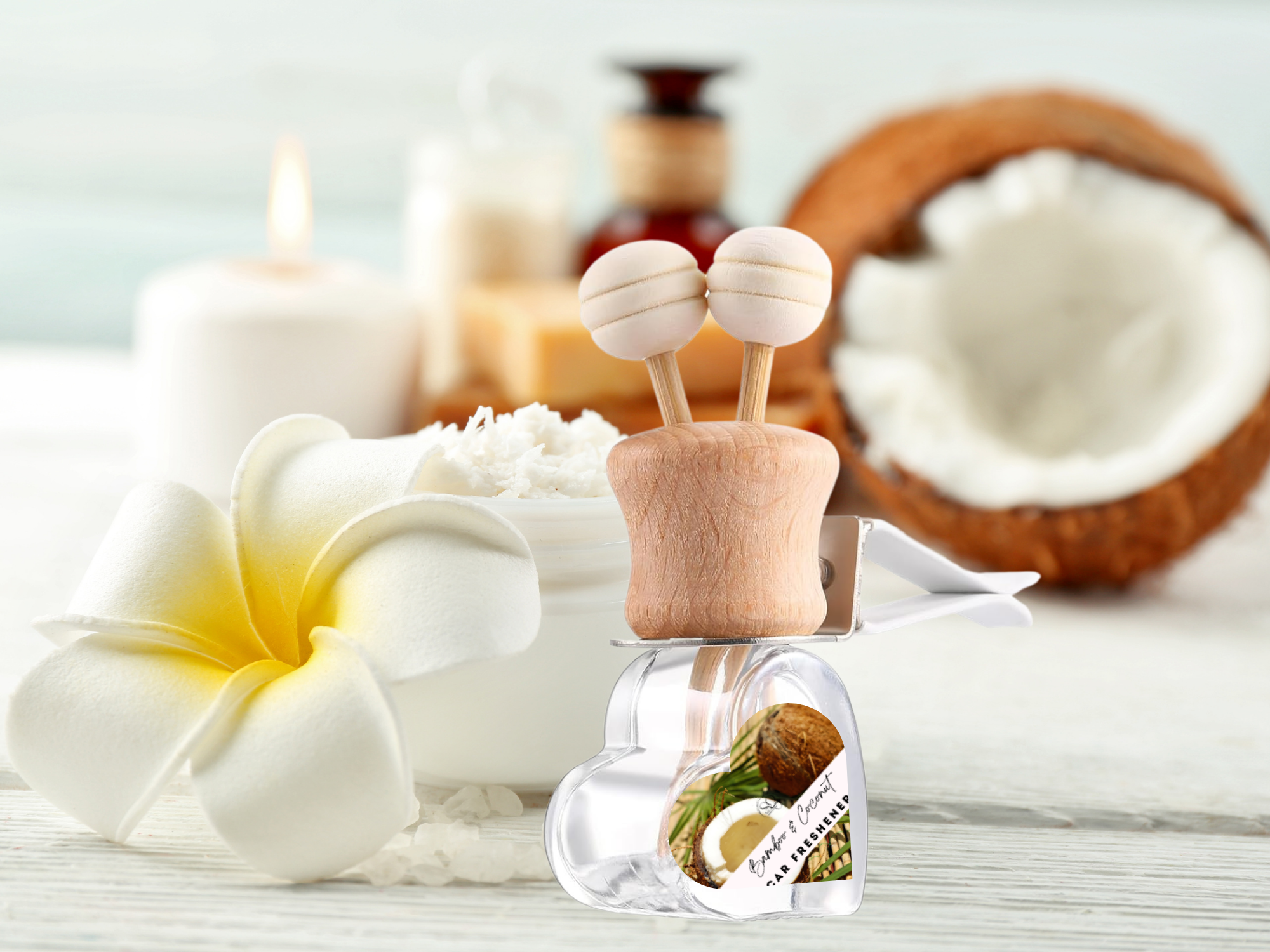 Clean & Fresh Vent Car Diffuser Collection – Crisp Linen, Cotton & Ocean Breeze Aromas