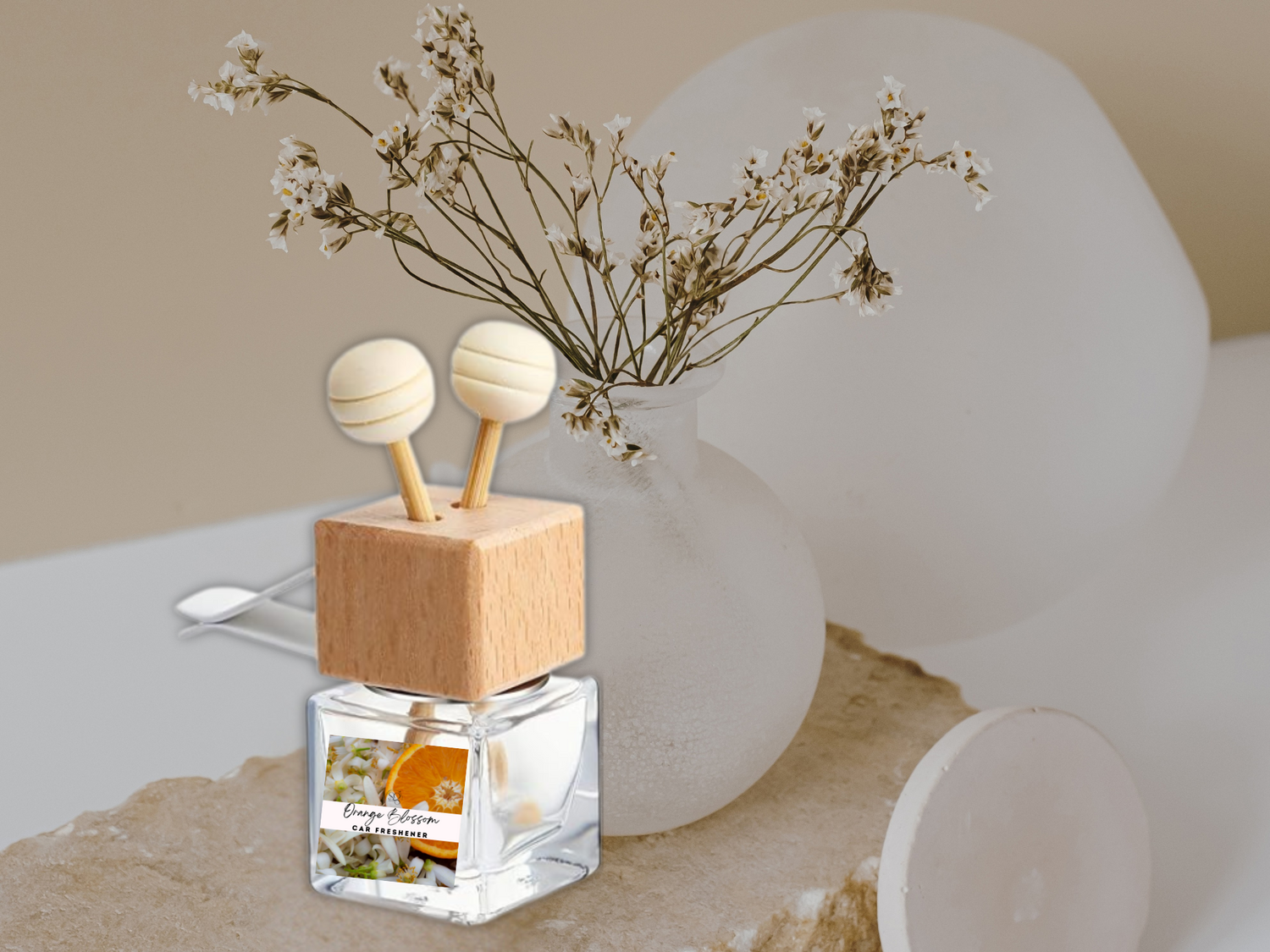 Floral &amp; Feminine Vent Car Diffuser Collection – Elegant Blossoms &amp; Soft Petals