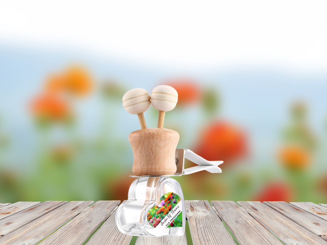 Floral &amp; Feminine Vent Car Diffuser Collection – Elegant Blossoms &amp; Soft Petals