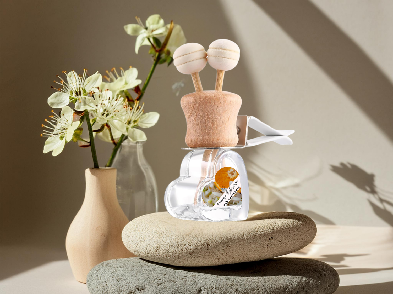 Floral &amp; Feminine Vent Car Diffuser Collection – Elegant Blossoms &amp; Soft Petals