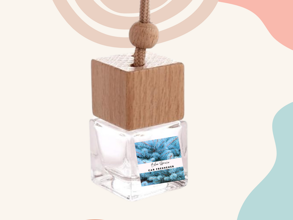 Hanging Car Freshener | Bold Masculine | Wood Amber