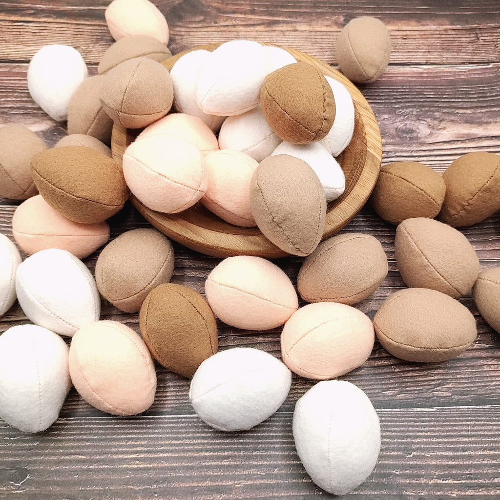 Egg plush toy Pretend play food