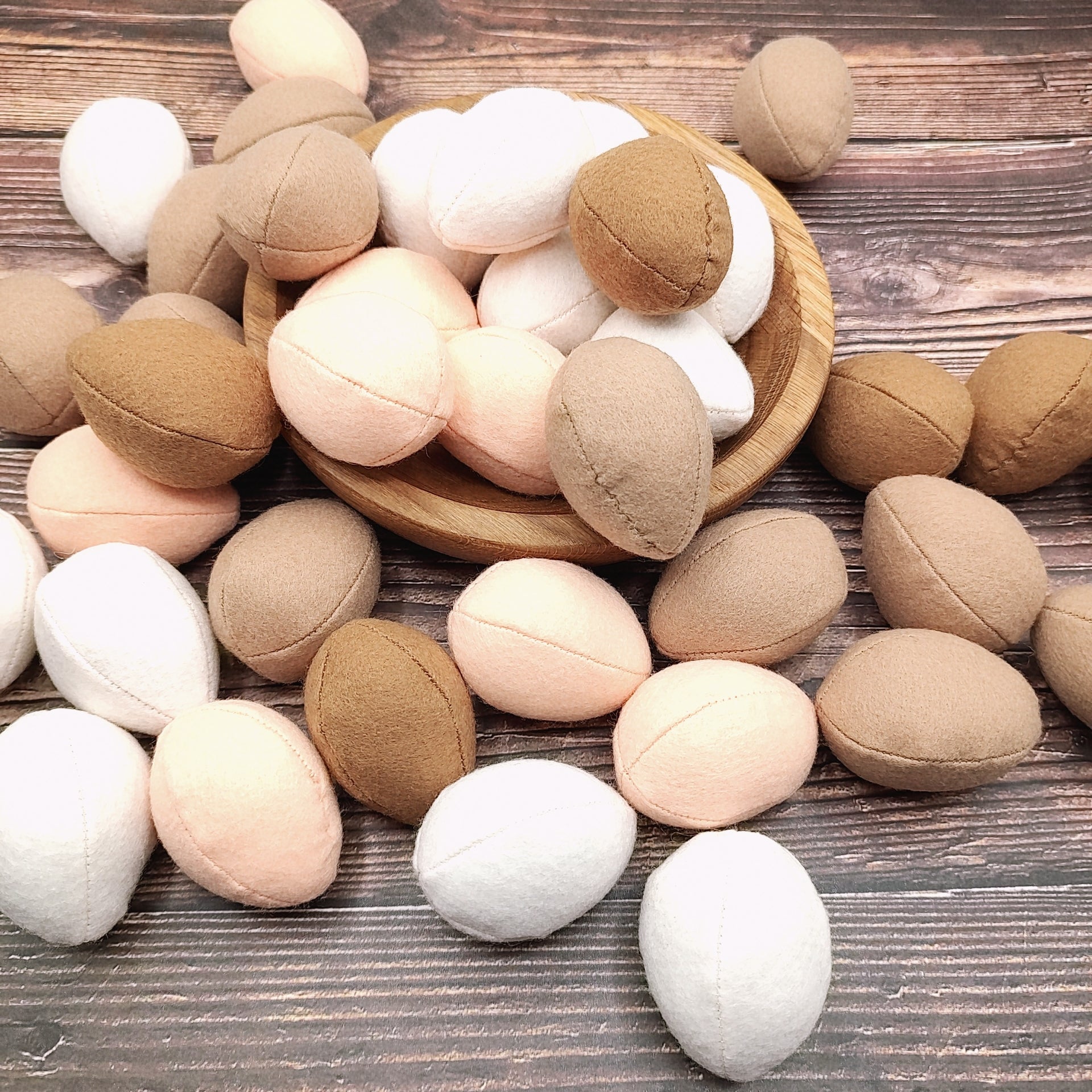 Egg plush toy Pretend play food
