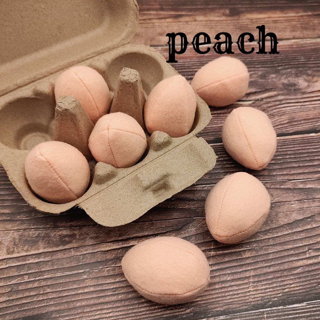 Egg plush toy Pretend play food