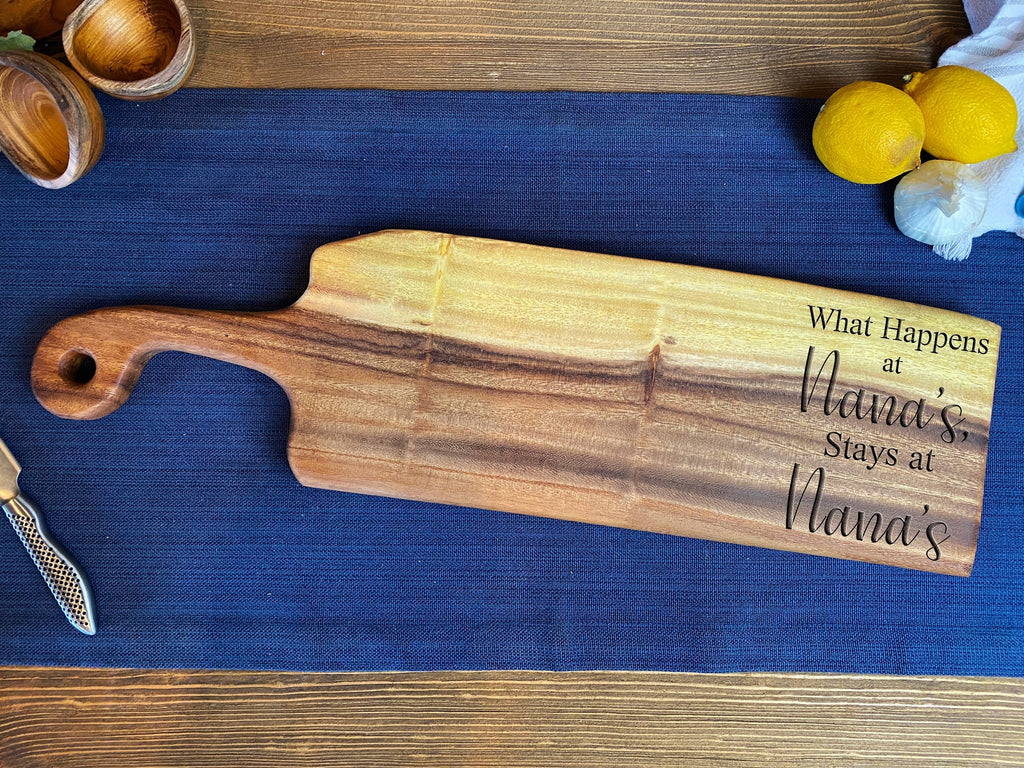 Long Live Edge Handled Bread Board