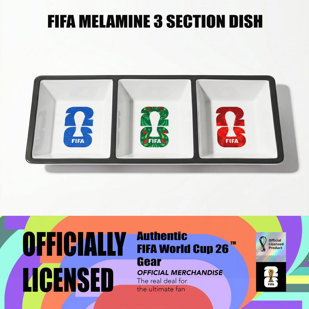 FIFA 2026 Melamine 3 Section Dish