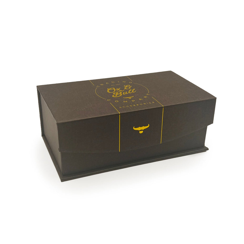 Black Stainless Steel Black Crystal Cufflink and 5-Stud Set