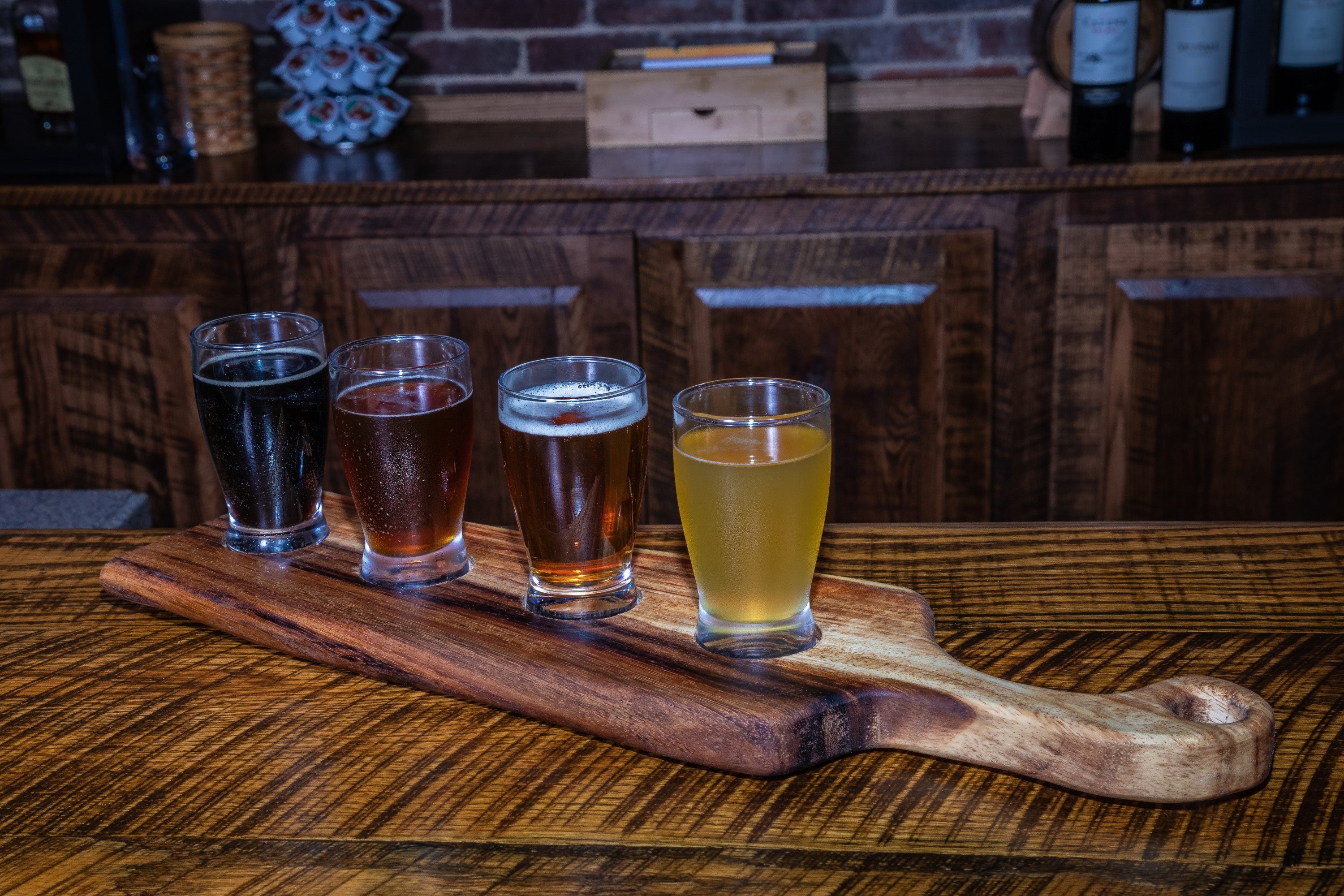 Medium Live Edge Handled Bread Board