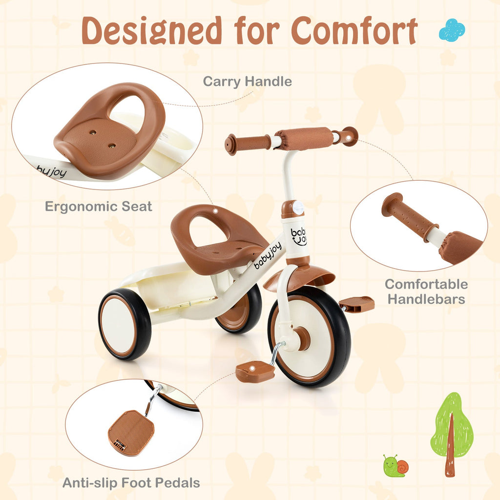 Toddler Tricycle Kids Trike with Adjustable Seat and