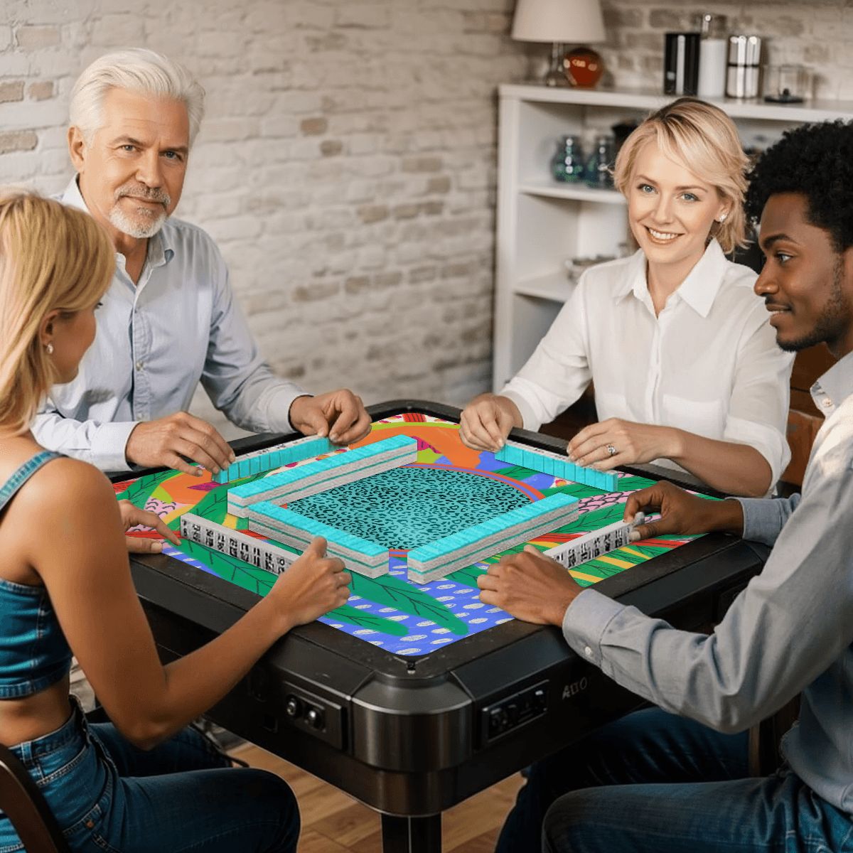 Caribbean Lagoon Mahjong Mat