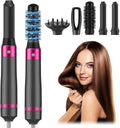 5 in 1 Hair Dryer Brush Kit, Blow Dryer Brush for Drying, Straightening, Volumizing, Curling and Styling Hair - 1000W - Gold