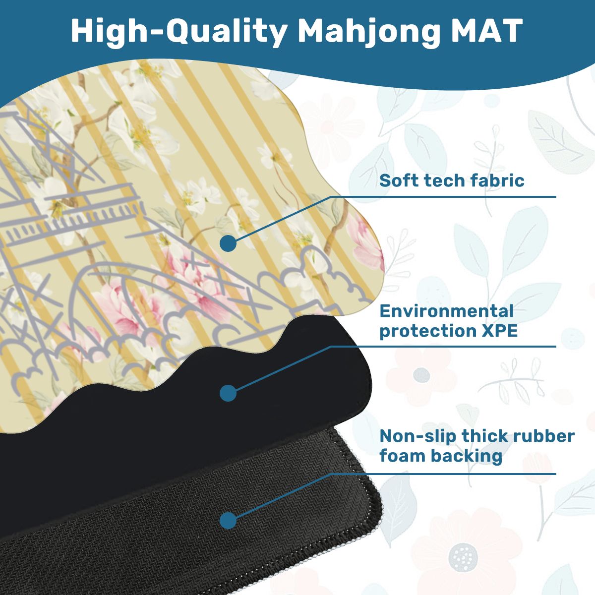 The French Connection Scalloped Mahjong Mat