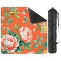 Chinoiserie Blooming Peonies Mahjong Mat