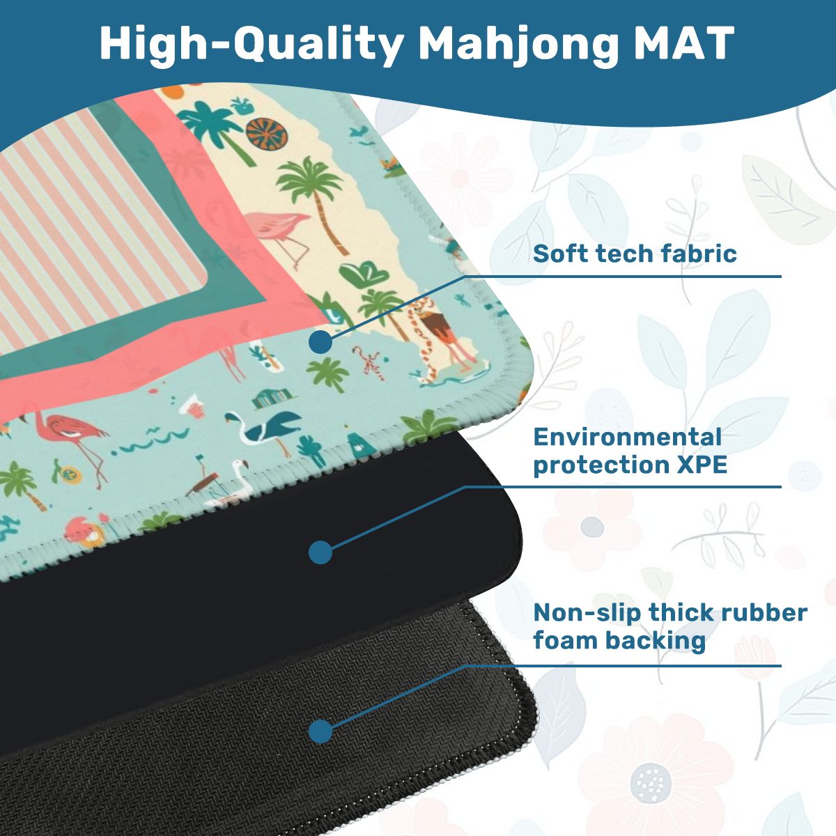 State Of Florida Whimsical Mini Mahjong Mat