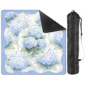 Baby Blue Floral Hydrangea Mahjong Mat