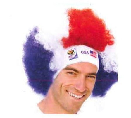 FIFA World Cup Wigs & Headbands Lot - Vintage Collectible Official Licensed