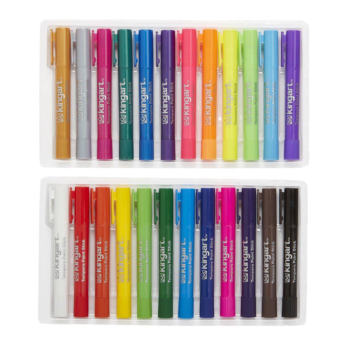 Tempera Paint Thin Sticks, 24 Colors