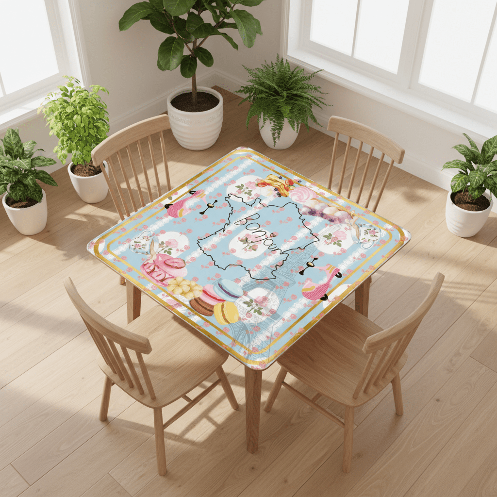 Mahjong Mat, French Patisserie Florals And Roses